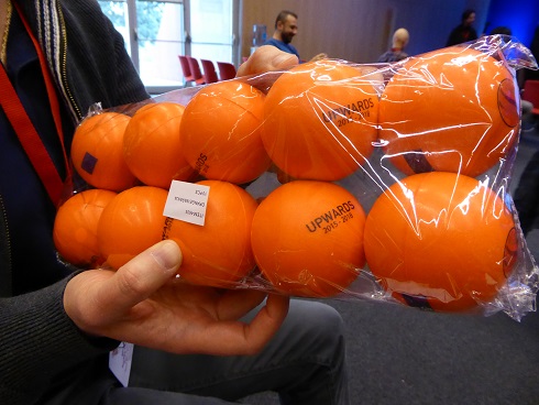 Anti-stress balls as a gift, Review Meeting